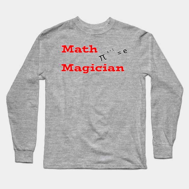 Math Magician Long Sleeve T-Shirt by DesigningJudy